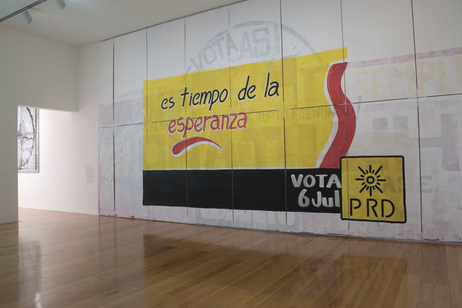 Vista de la exposición "Obra inconclusa", de Tercerunquinto, en el MARCO, Monterrey, México, 2018-2019. Foto cortesía de MARCO