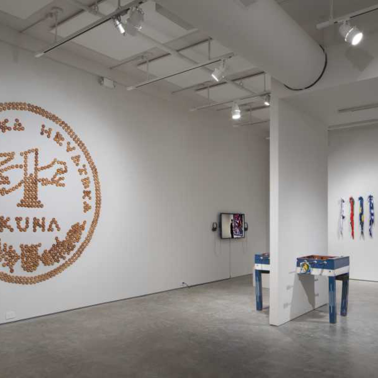Vista de la exposición Holes in Maps, en 601 Artspace, Nueva York, 2019. Foto cortesía: 601 Artspace /Marie Guex