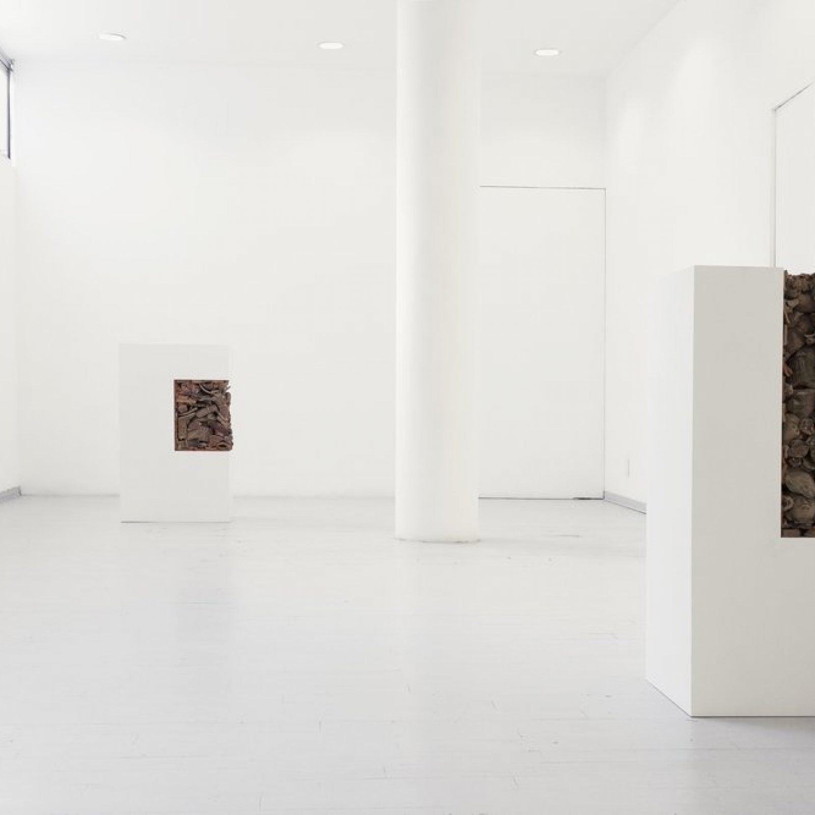 Vista de la exposición "No para siempre en la tierra", de Cynthia Gutiérrez, en Proyecto Paralelo, Ciudad de México, 2019. Foto cortesía de la galería