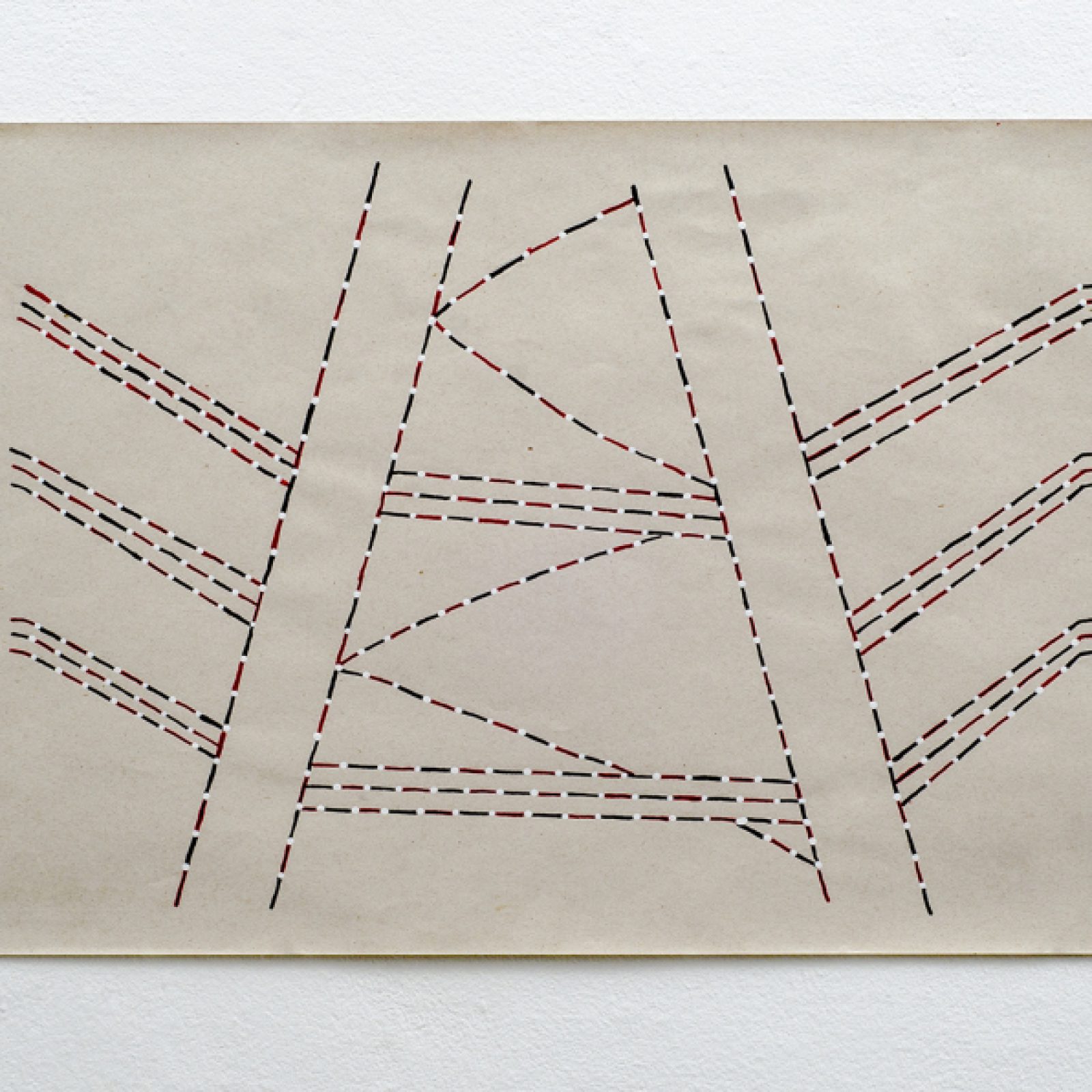 Sheroanawë Hakihiiwë, de la serie Huwe moshi (22), 2018, dibujo sobre papel de caña estucado, 50 x 70 cm. Cortesía: ABRA Caracas