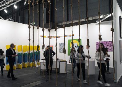 Stand de la galería Henrique Faria Nueva York en Feria ARCOmadrid, 2019. Foto: Mariella Sola