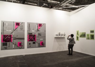 Obras de Nicolás Franco en el stand de la galería Aninat (Santiago de Chile), en la Feria ARCOmadrid, 2019. Foto: Mariella Sola