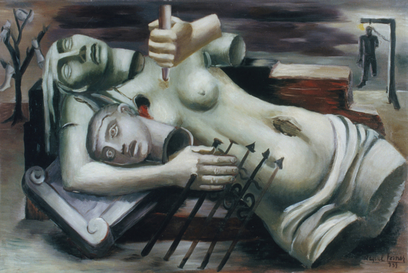 Raquel Forner, Claro de luna (Serie España), 1939, óleo sobre tela, 83 x 125 cm. Buenos Aires, Argentina