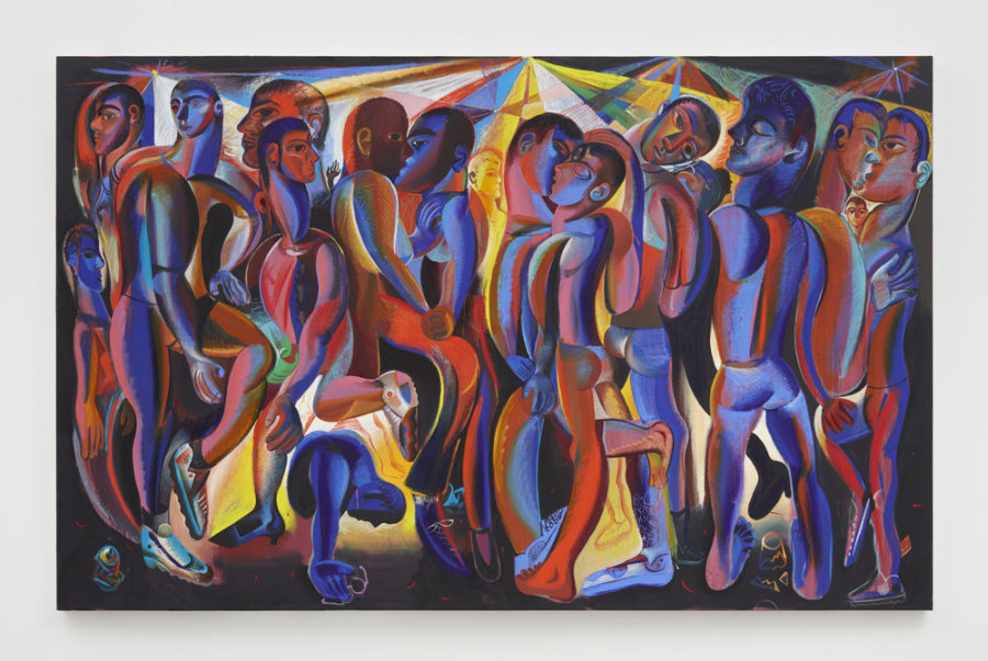 Louis Fratino, Metropolitan, 2019, oil on canvas, 60 x 94.75 inches (152.4 x 240.7 cm). Courtesy of Sikkema Jenkins & Co.