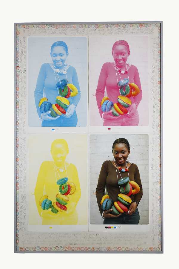 Miralda, Manhattan Doughnuts, 1974. Collage, pencil and watercolor. 41 1/4 x 26 3/4 in. (105 x 68 cm). Courtesy: HFNY