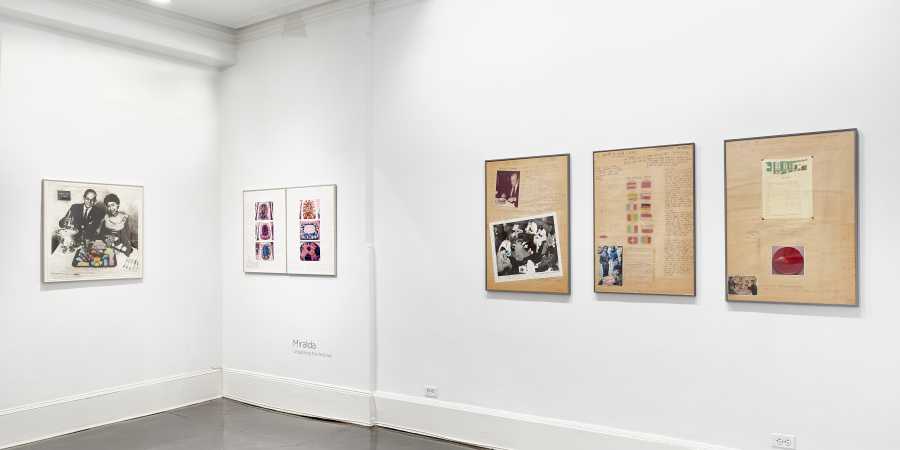 Installation view from "Miralda: Unpacking the Archive", at Henrique Faria New York, 2019. Courtesy of the artist and the gallery