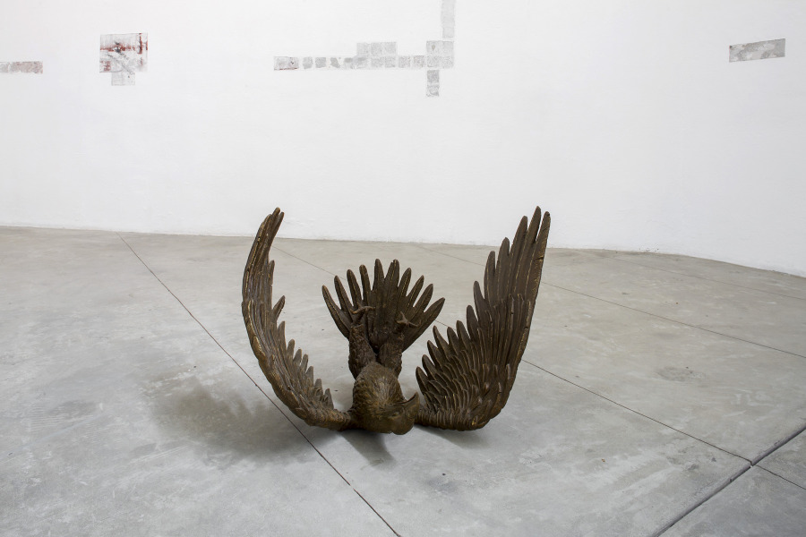 Vista de la exposición "Todos los siglos son un solo instante", de Cynthia Gutiérrez, en La Tallera, Cuernavaca, México, 2019. Foto cortesía de La Tallera