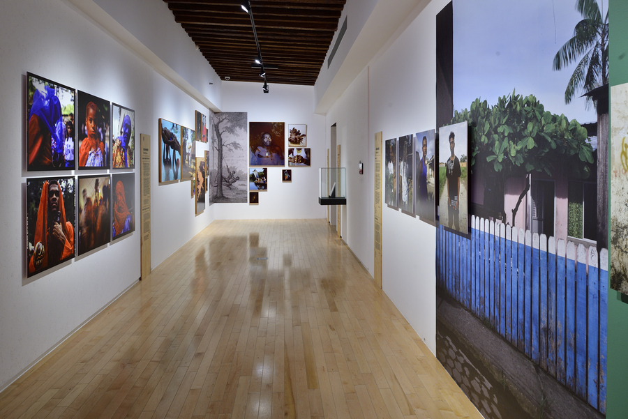 Vista de la exposición "Africamericanos", en el Museo Amparo, Puebla, México, 2019. Foto cortesía del Museo Vista de la exposición "Africamericanos", en el Museo Amparo, Puebla, México, 2019. Foto cortesía del Museo