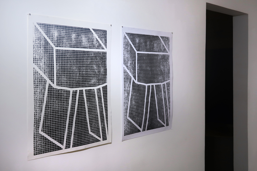 Jessica Briceño Cisneros. Vista de la exposición "El cubo líquido", en Galería Jacob Karpio, Bogotá, 2019. Foto cortesía de la galería.