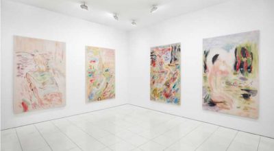 Installation view: Gus Van Sant: Recent Paintings, Hollywood Boulevard, Vito Schnabel Projects, New York, 2019 © Gus Van Sant; Photo by Argenis Apolinario; Courtesy the artist and Vito Schnabel Projects