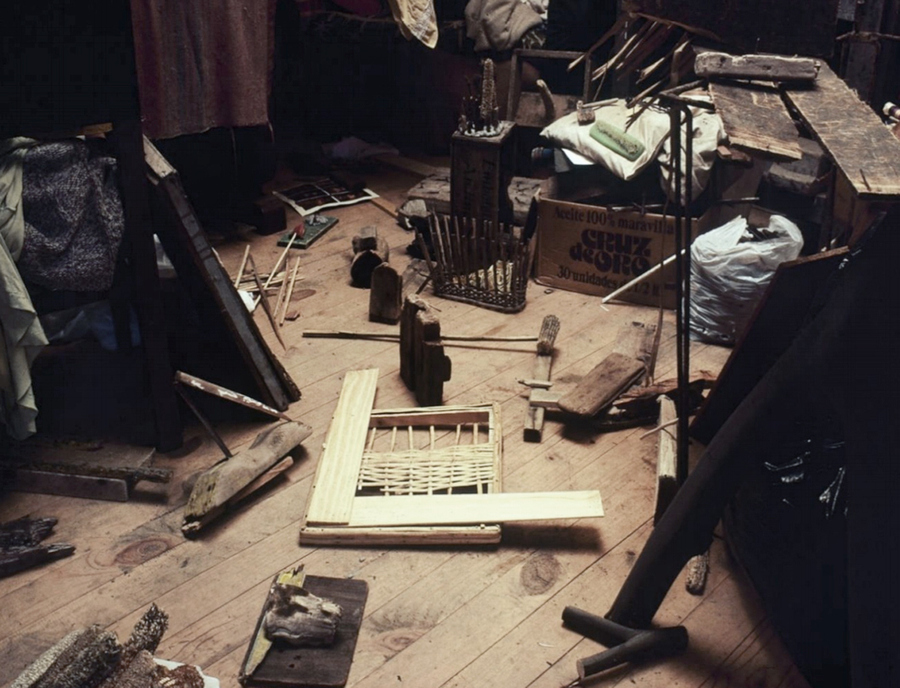 CLAUDIO BERTONI, El taller del artista, circa 1980