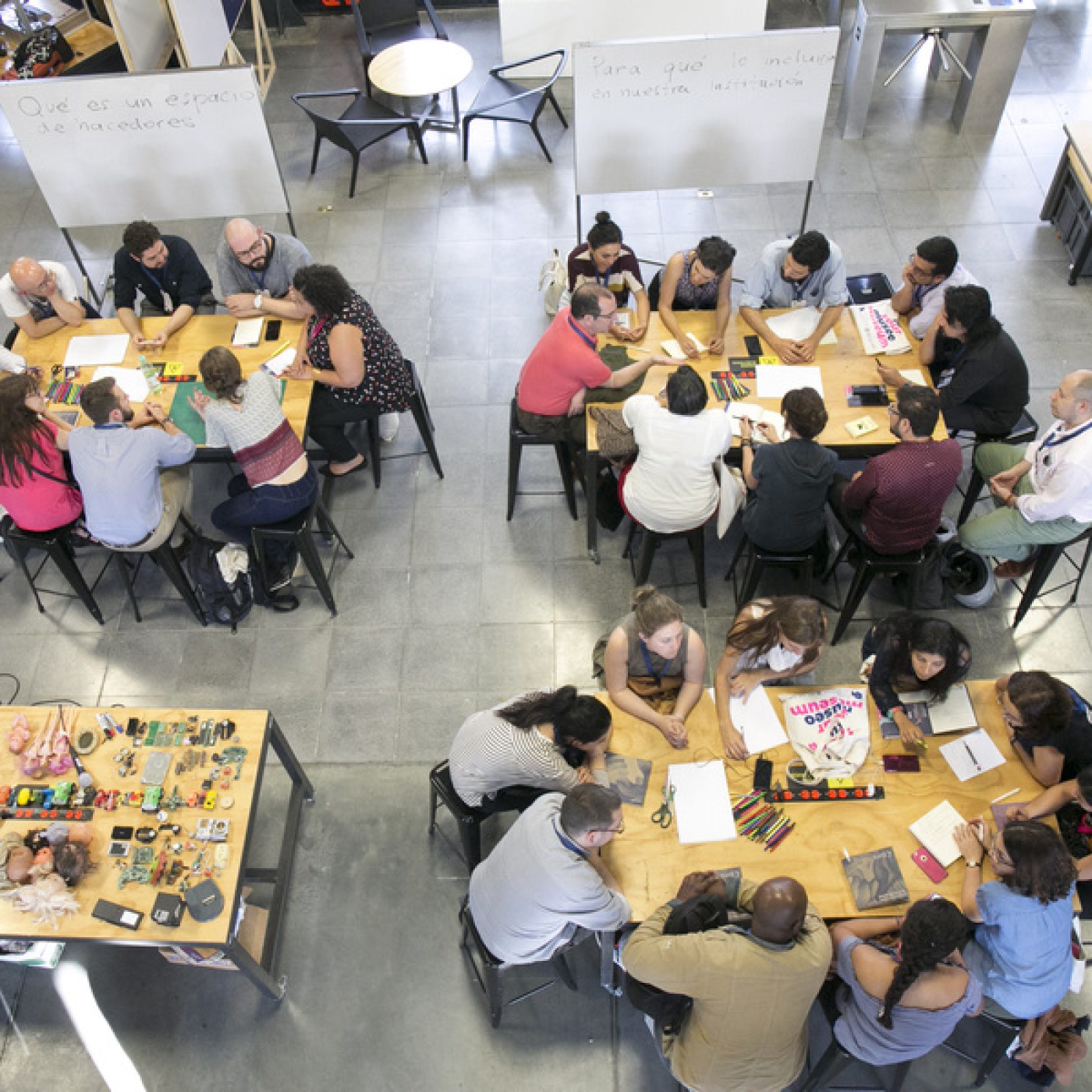 El Museo Reimaginado, Medellín, 2017. Taller exploratorio central con Camilo Cantor. Foto: David Estrada Larrañeta/Explora