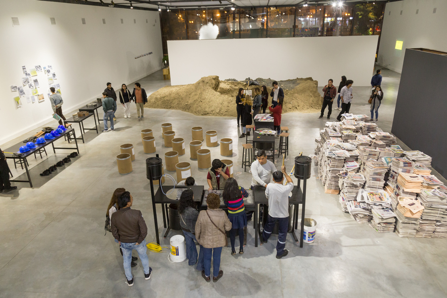 Vista de la exposición "Materia Comun", de Ximena Garrido-Lecca e Ishmael Randall Weeks, en el MAC de Lima, 2019. Foto: Jessica Alva
