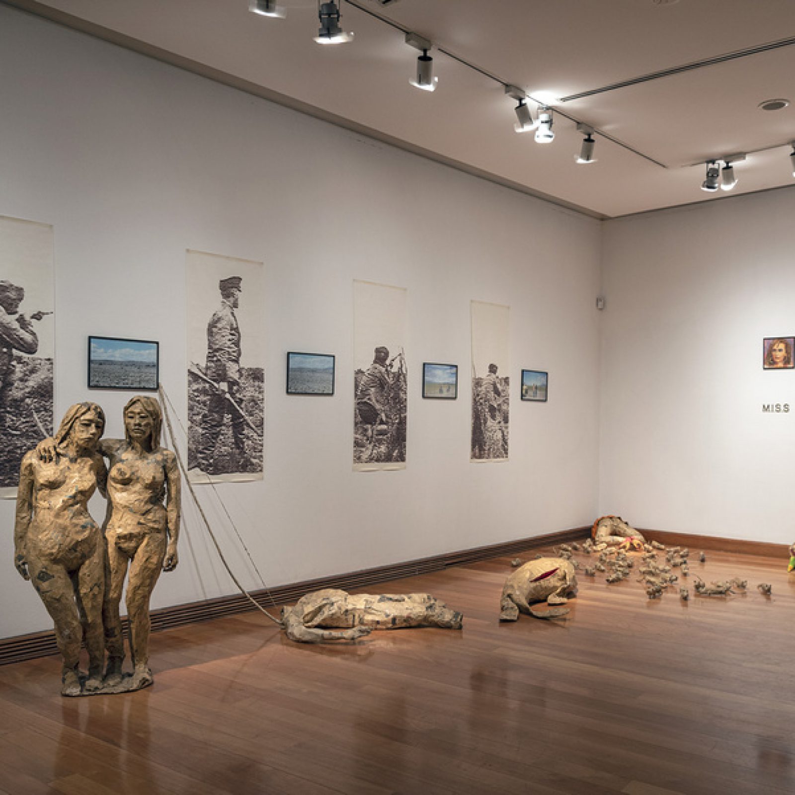 Vista de la exposición "Mundo Situado", en el MAVI, Santiago de Chile, 2019. Obra de Juan Pablo Langlois Vicuña. Foto: Jorge Brantmayer