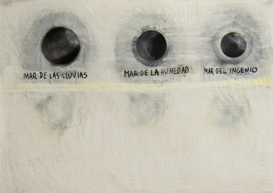 Mares II, de Luis Romero. Vista de la exposición "Rosmarino" en El Bloque, Mérida, Venezuela, 2019-2020. Cortesía del artista y El Bloque