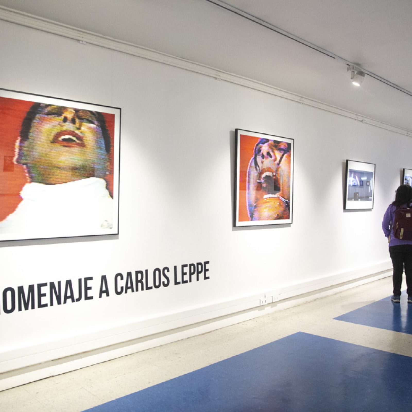 Vista de la exposición "Homenaje a Carlos Leppe". Foto: Fernando Lizama. Cortesía: D21 y Casa del Arte Diego Rivera, Puerto Montt, Chile, 2019-2020