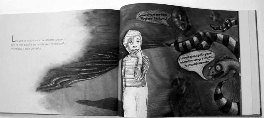 Camila Ramírez Lobón, Mary y los hombres lagartos, 2018, libro de artista. Cortesía de la artista