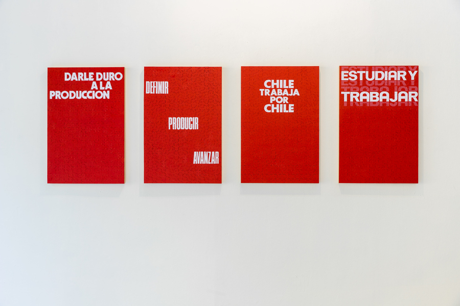 Vista de la exposición "Perder el tiempo", de Camila Ramírez, en la Galería Gabriela Mistral, Santiago de Chile, 2020. Foto: Francisca Razeto Ubilla
