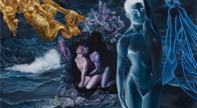 José Pedro Godoy, Serie Sireno, 2019, óleo sobre tela, 46 x 65 cm. Cortesía: Vigil Gonzáles Galería