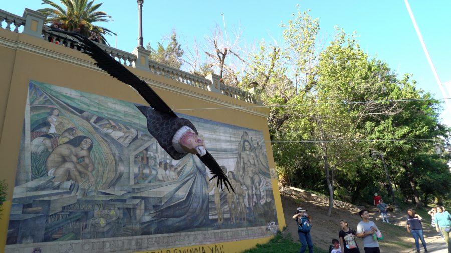 Ceremonia de Transmutación del Cóndor, intervención-ritual, de Pilar Quinteros y colaboradores, Santiago de Chile, 2019. Imagen cortesía de la artista