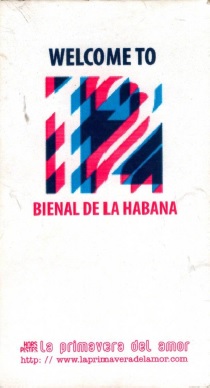 Tarjeta de presentación de Miss Bienal de La Habana