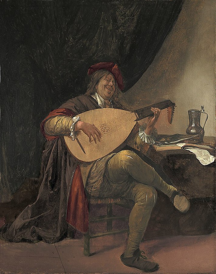 Jan Steen, Autorretrato como músico. Cortesía: Carlos Palacios