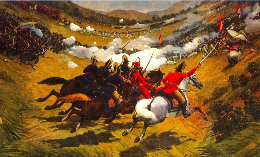 Batalla de Carabobo (1887) (detalle), de Martín Tovar y Tovar (Venezuela, 1827-1902)