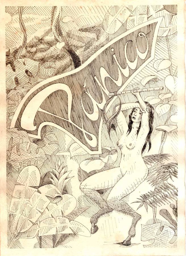 Glenda Zapata, Pánico, 2020, tinta sobre papel, 32 x 23 cm. Cortesía: Freijo Gallery