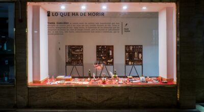 Vista de la exposición "Lo que ha de morir", de Tania González, en Proyecto Moneda, Santiago, 2020. Cortesía: PM/Factoría Santa Rosa