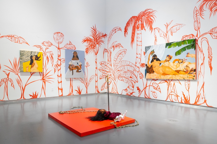 Bony Ramirez, Musa x Paradisiaca, installation view at Thierry Goldberg Gallery, NY. Photo: Daniel Terna
