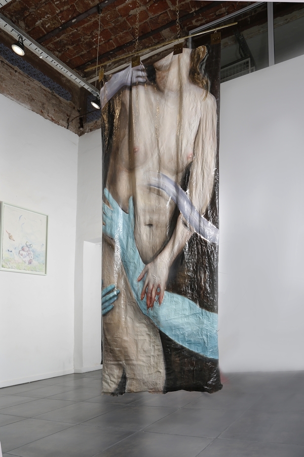 Obra de Ornella Pocetti en "Mientras mis sueños sangran", Fundación El Mirador, Buenos Aires, 2020. Foto cortesía de la galería