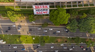 BRASIL NEGRO SALVE, del colectivo Frente 3 de Fevereiro. Foto: Lucas Barreto