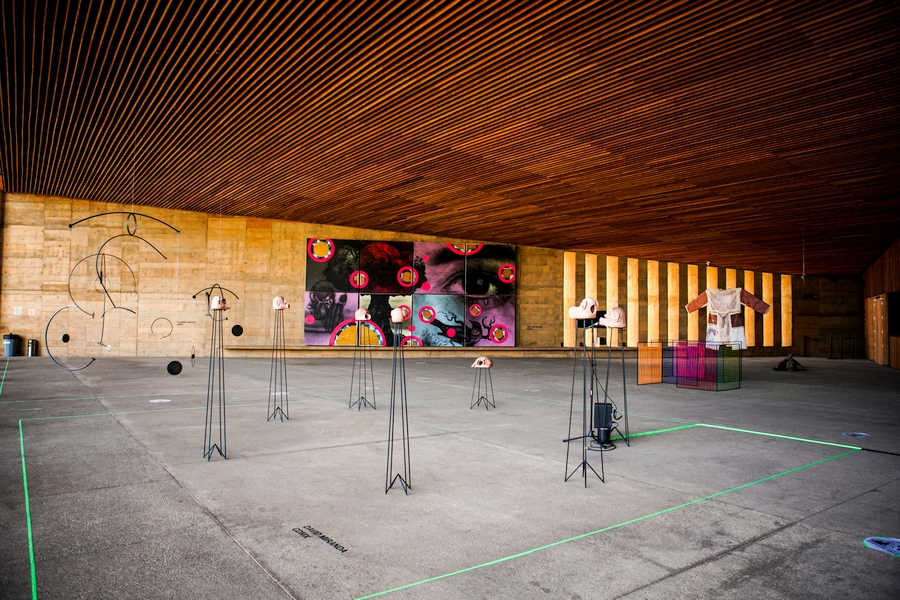 Vista de la exposición La Tormenta, Centro Cultural Teopanzolco, Cuernavaca, Morelos. MX, 2020-2021. Cortesía: Deceso