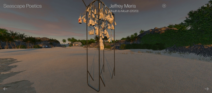 Jeffrey Meris, Mouth to Mouth, en la muestra virtual "Poéticas Marinas" (Seascapes Poetics)