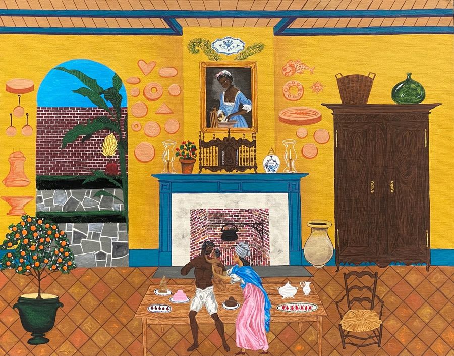 Andrew LaMar Hopkins, A Creole Father’s Love. Cortesía: GRYDER Gallery