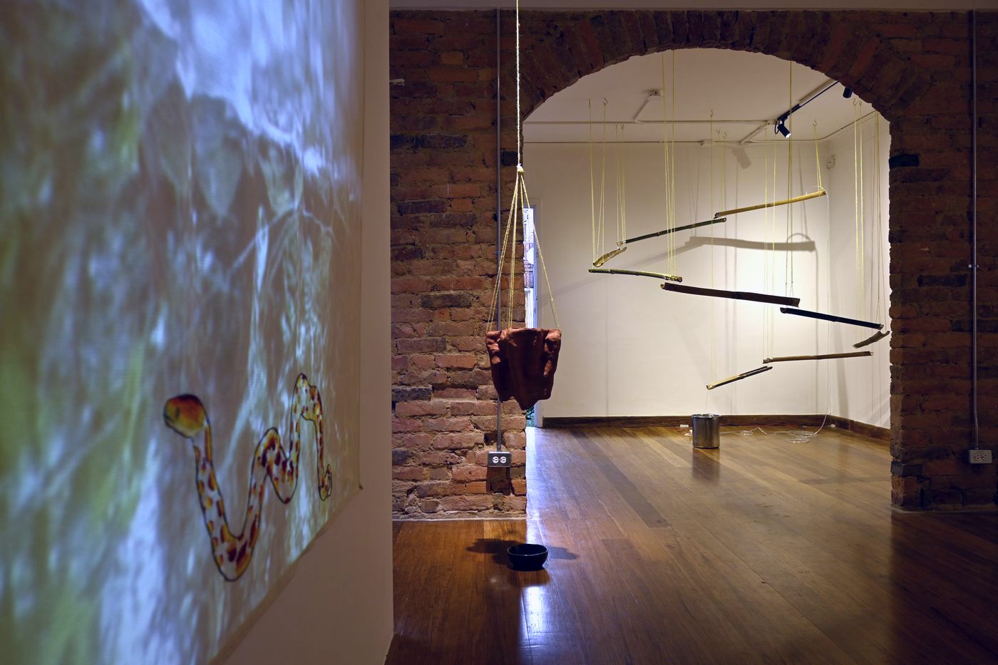 Vista de la exposición Agua Dulce, de Claudia Müller, en foro.space, Bogotá, 2023. Foto cortesía de la artista y la galería