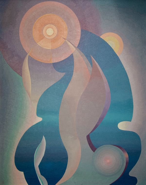 Stuart Walker, Composición 55 (Convergencia), 1938. Cortesía de la Colección Jean Pigozzi. Foto cortesía de LACMA