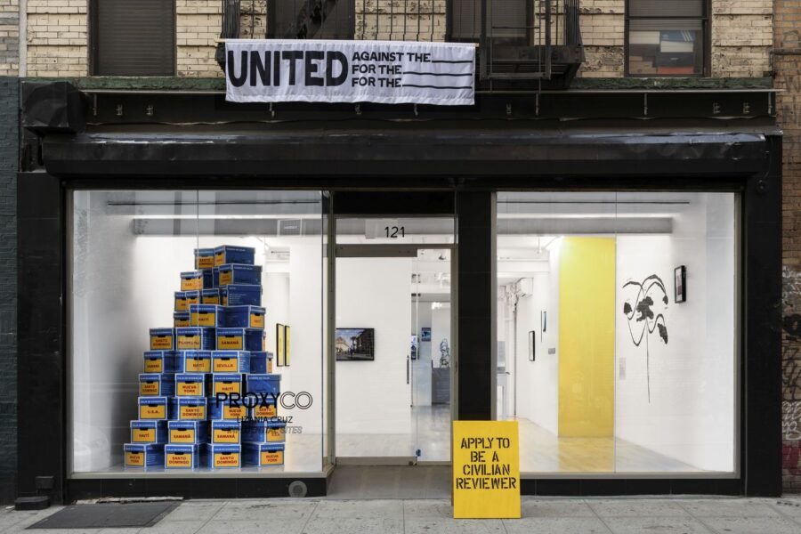 Installation view Lizania Cruz: Influential Sites, Proxyco Gallery, NY, 2023. Courtesy: Proxyco