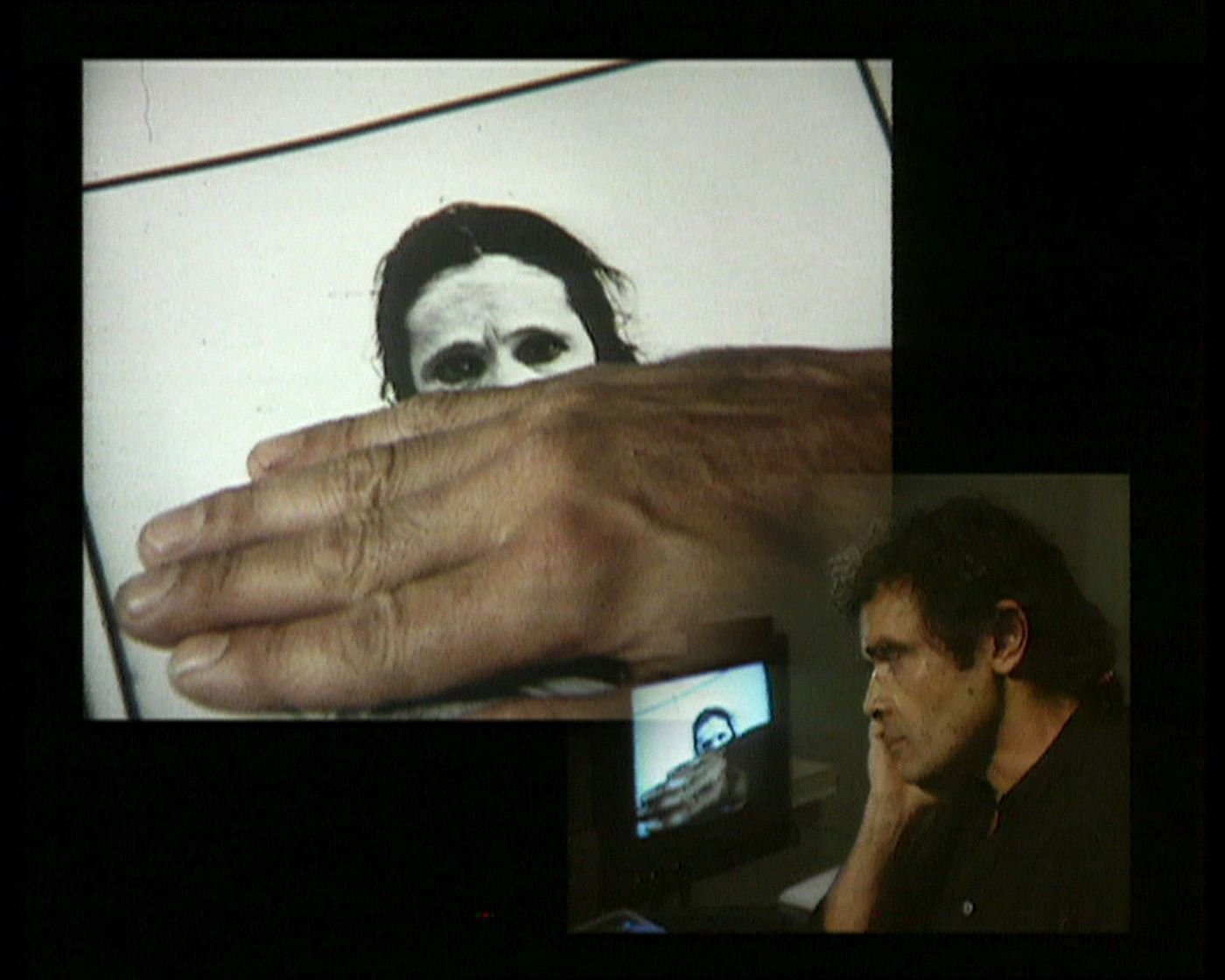 Harun Farocki, Interface, 1995, video-BetaSp (doble proyección, color, sonido, 23 min. (loop). Cortesía: Frontera Sur 