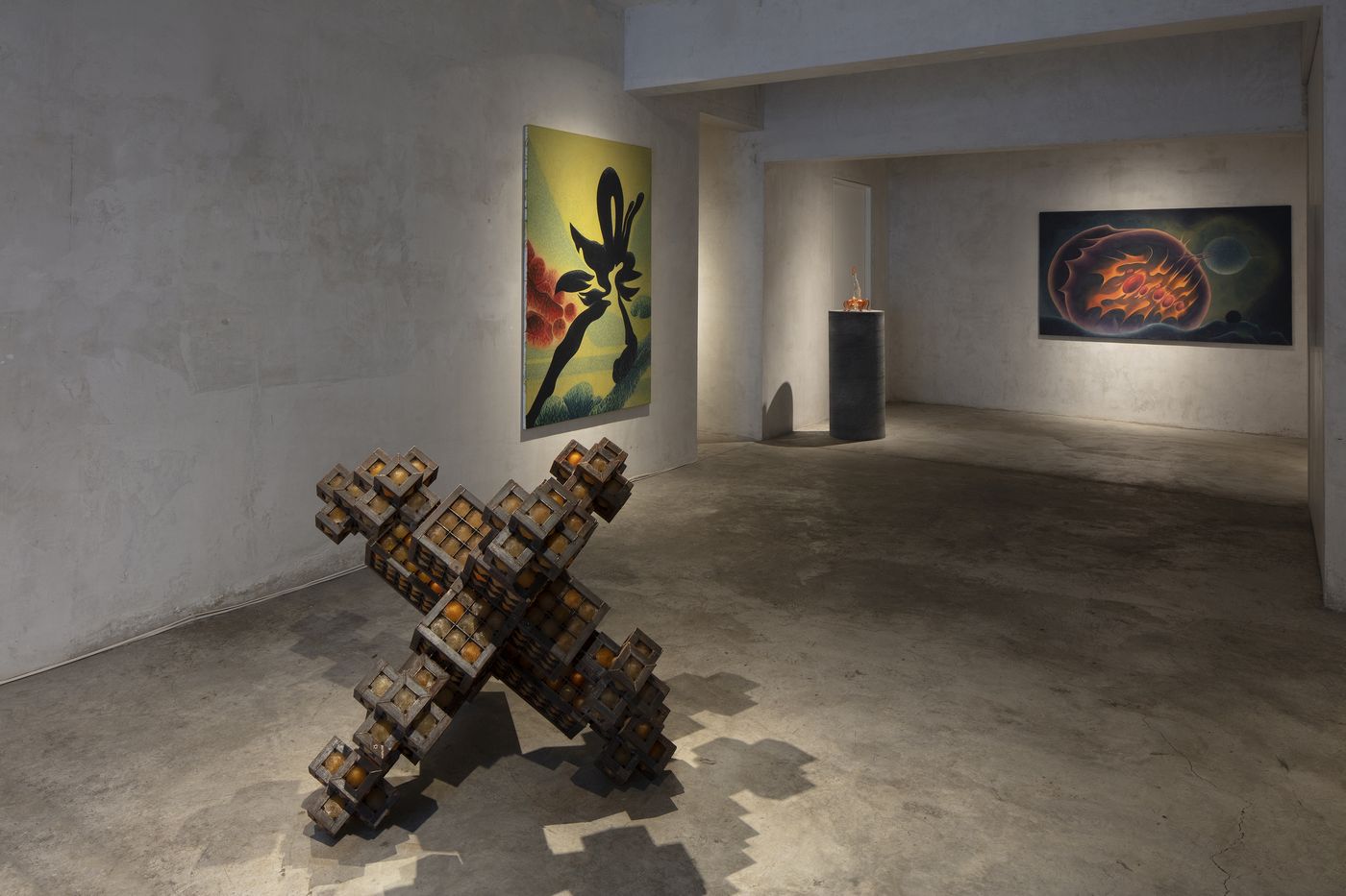 Vista de la exposición “Todos los pulsos posibles”, de Luis Enrique Zela-Koort, en NASAL, Ciudad de México, 2023. Foto cortesía de la galería.