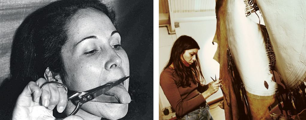 Retratos de las artistas Anna Maria Maiolino y Nil Yalter
