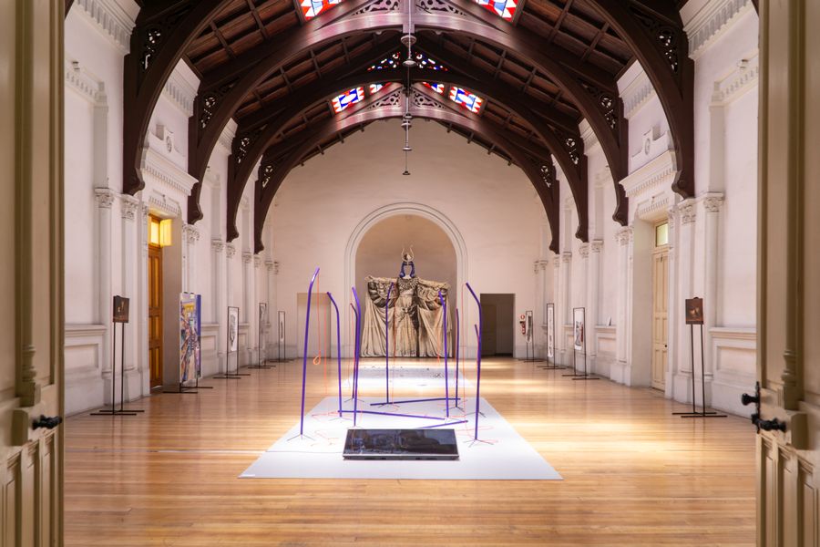 La exposición “Kiosco”, en el Museo de la Educación, es parte de la Vienal 2024, organizada por Estudios Independientes V.
