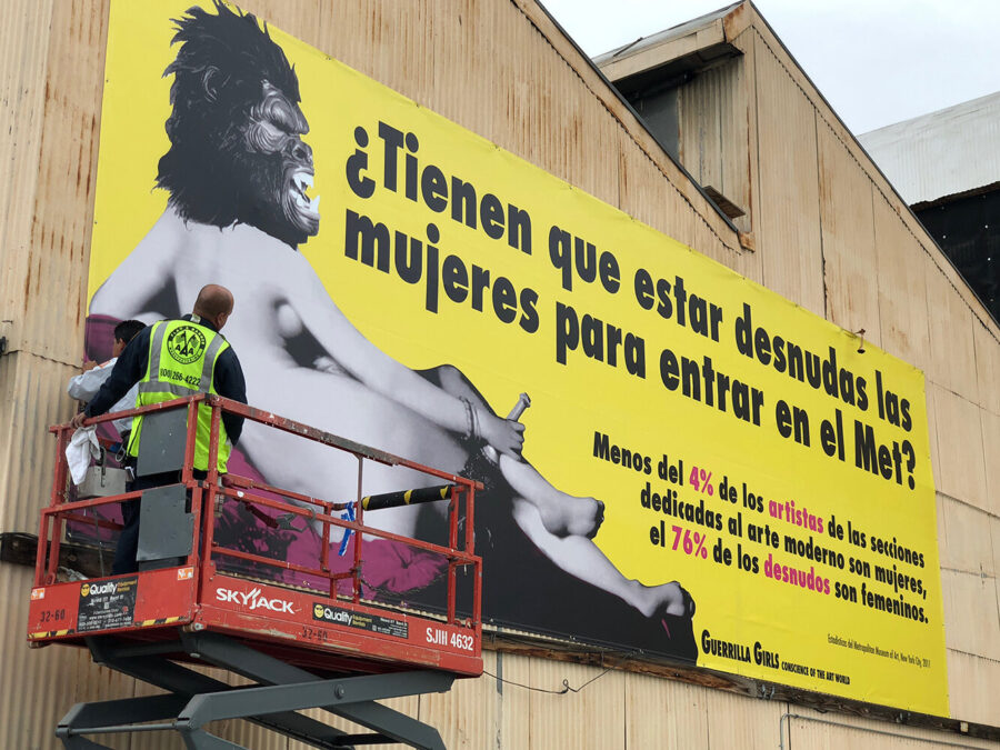 Guerrilla Girls, Beyond the Streets, Los Angeles, 2018. Courtesy: Guerrilla Girls