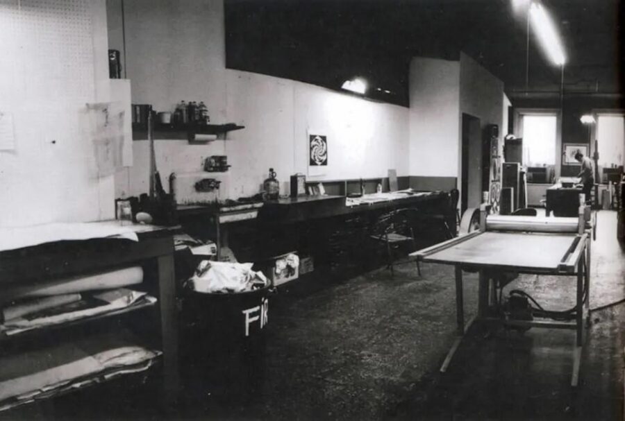 Taller del New York Graphic Workshop, Nueva York, 1965.