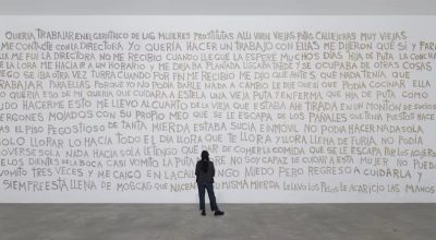 Ana Gallardo, Extracto para un fracasado proyecto (2011). Vista de la instalación en el MUAC, 2024. Foto: Cynthia Hijar