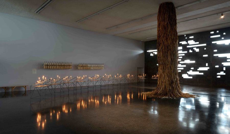 Vista de Orocobix. Recuerdo de la primera montaña, de Jorge González, TEA Tenerife Espacio de las Artes, Canarias, España, 2024. Foto cortesía de TEA y el artista.