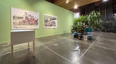 Vista de la exposición Cambio de Fuerza, de Adrián Balseca, en PAV (Parco Arte Vivente), Turín, Italia, 2024. Foto cortesía de PAV