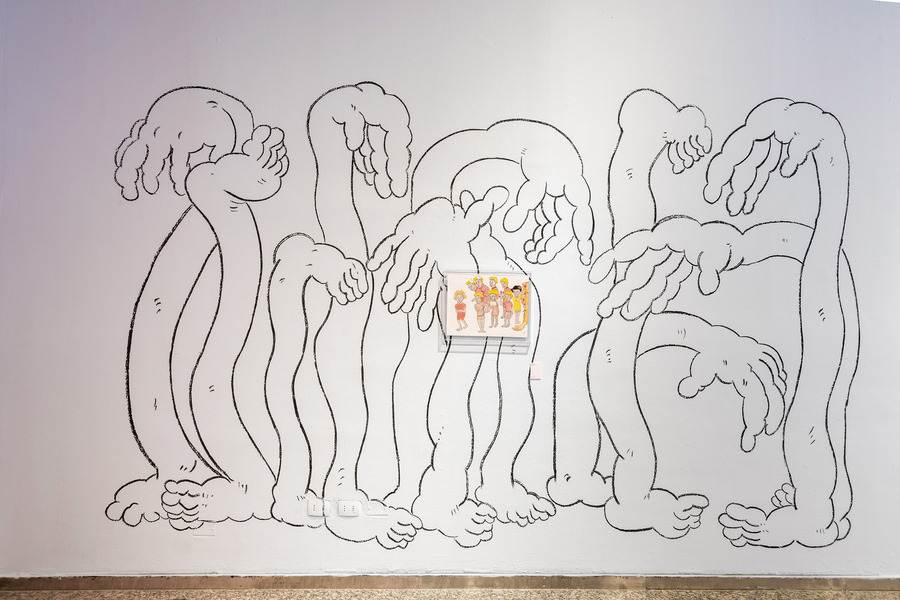 Vista de la exposición This is a sensitive world, de Carolina Muñoz, en la Sala de Arte CCU, Santiago, Chile. Foto: Jorge Brantmayer. Cortesía: Sala de Arte CCU