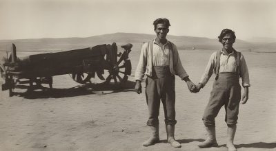 Imagen generada por IA, parte del proyecto y publicación Un archivo inexistente, de Felipe Rivas San Martín Cortesía del artista