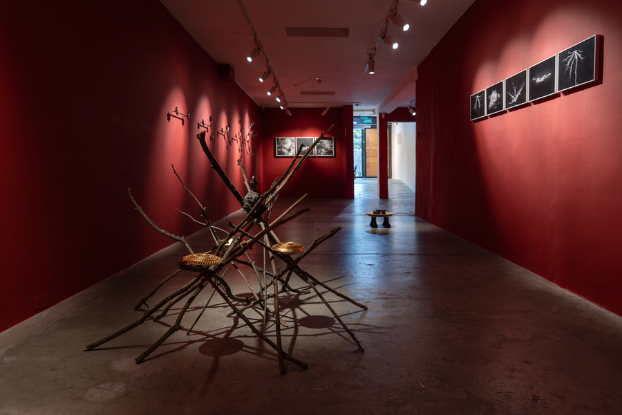 Relatos Barrocos contados por un Gorrión, de Gonzalo Vargas M. Foto: Hugo Pico, N24 Galería de Arte, Quito, 2025